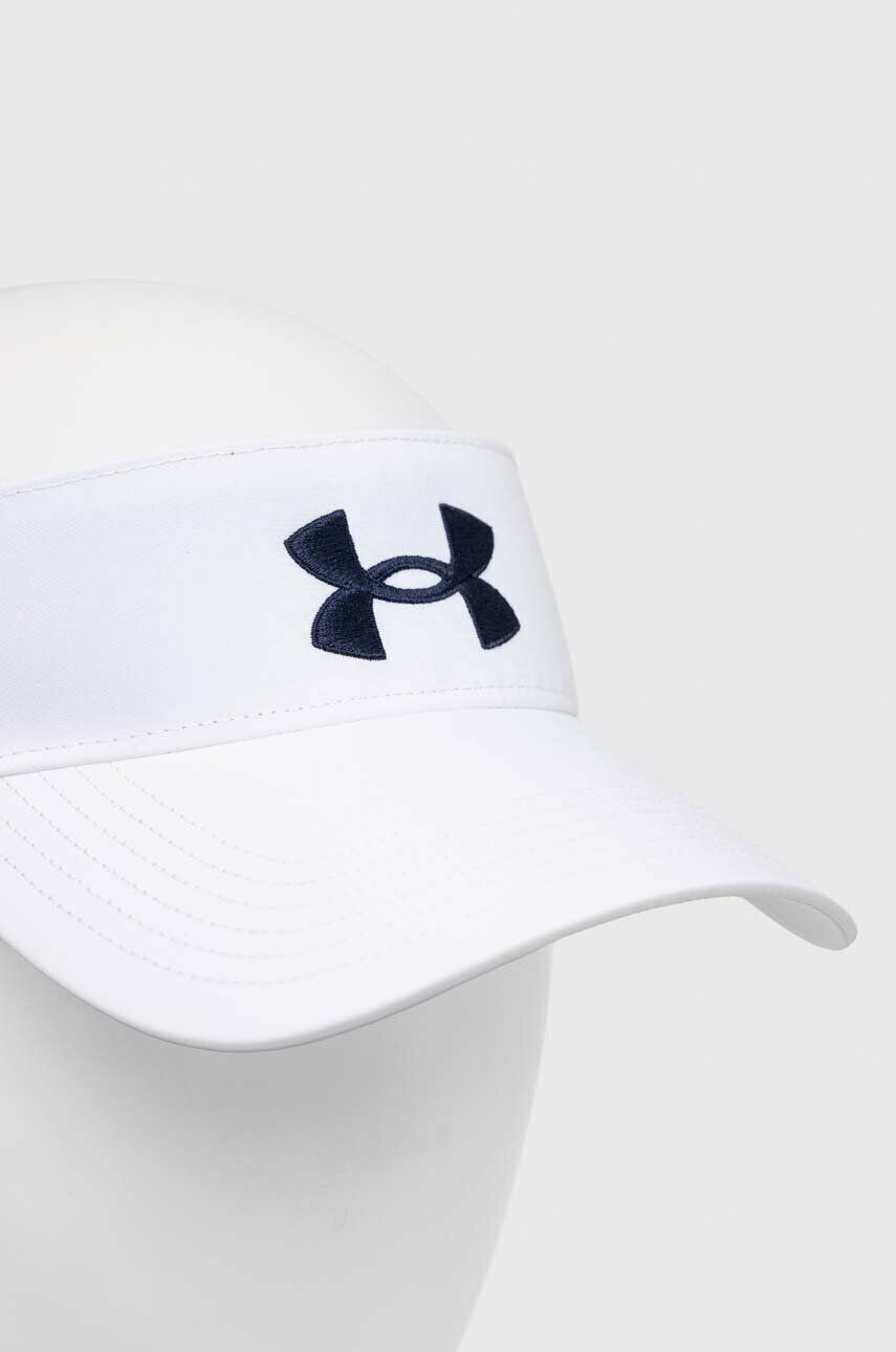 Under Armour sapca cozoroc culoarea alb cu imprimeu - Pled.ro