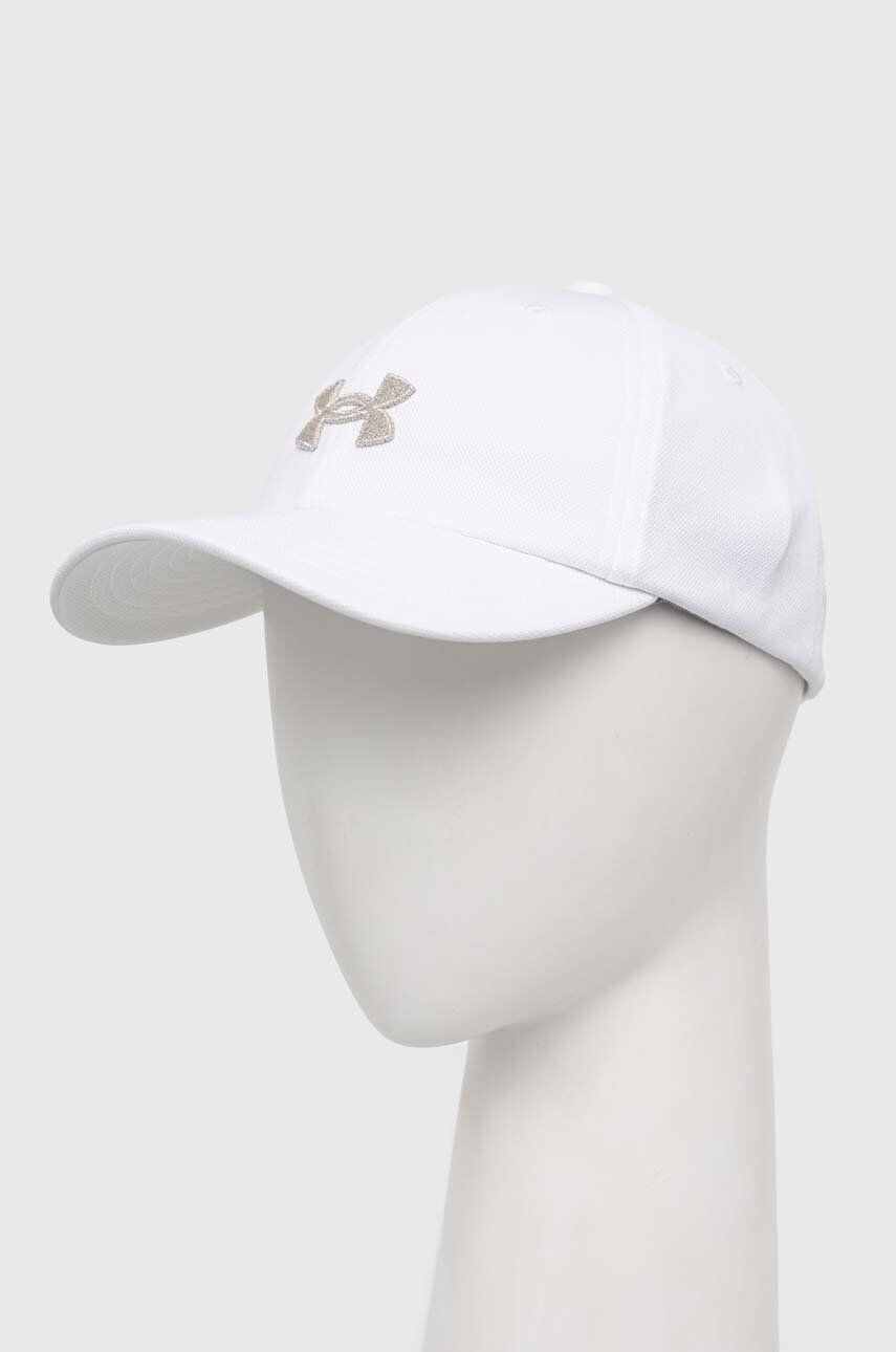 Under Armour șapcă de baseball pentru copii culoarea alb cu imprimeu - Pled.ro