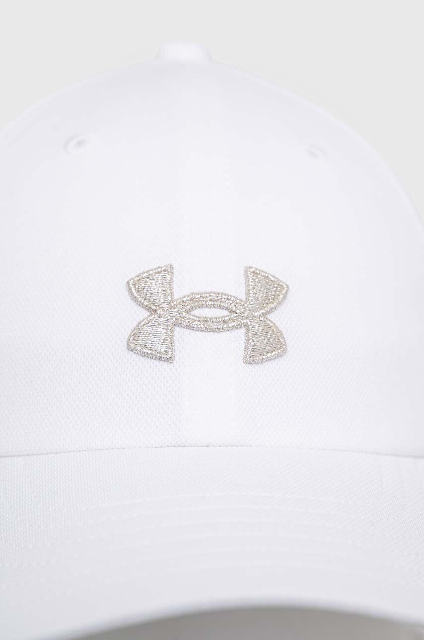 Under Armour șapcă de baseball pentru copii culoarea alb cu imprimeu - Pled.ro