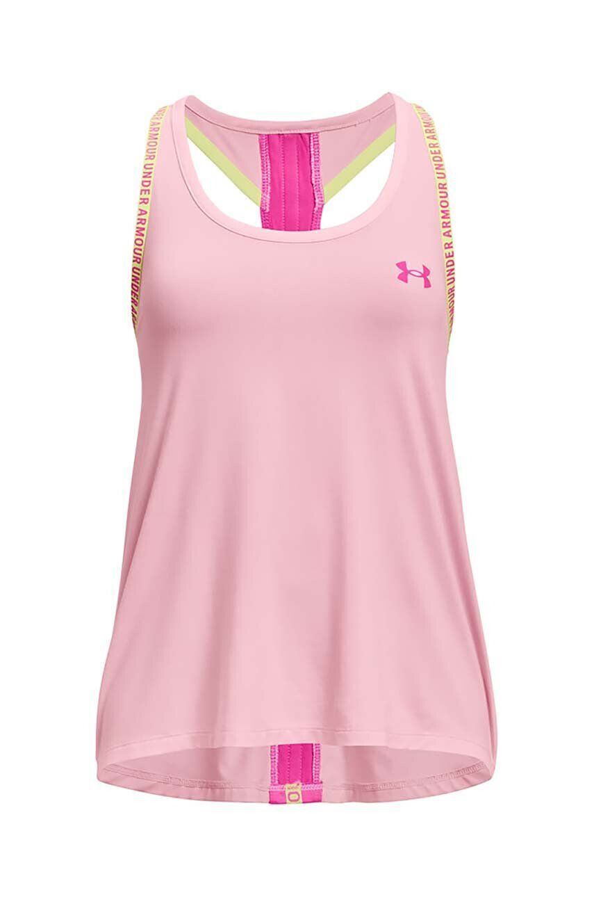 Under Armour top copii culoarea roz - Pled.ro