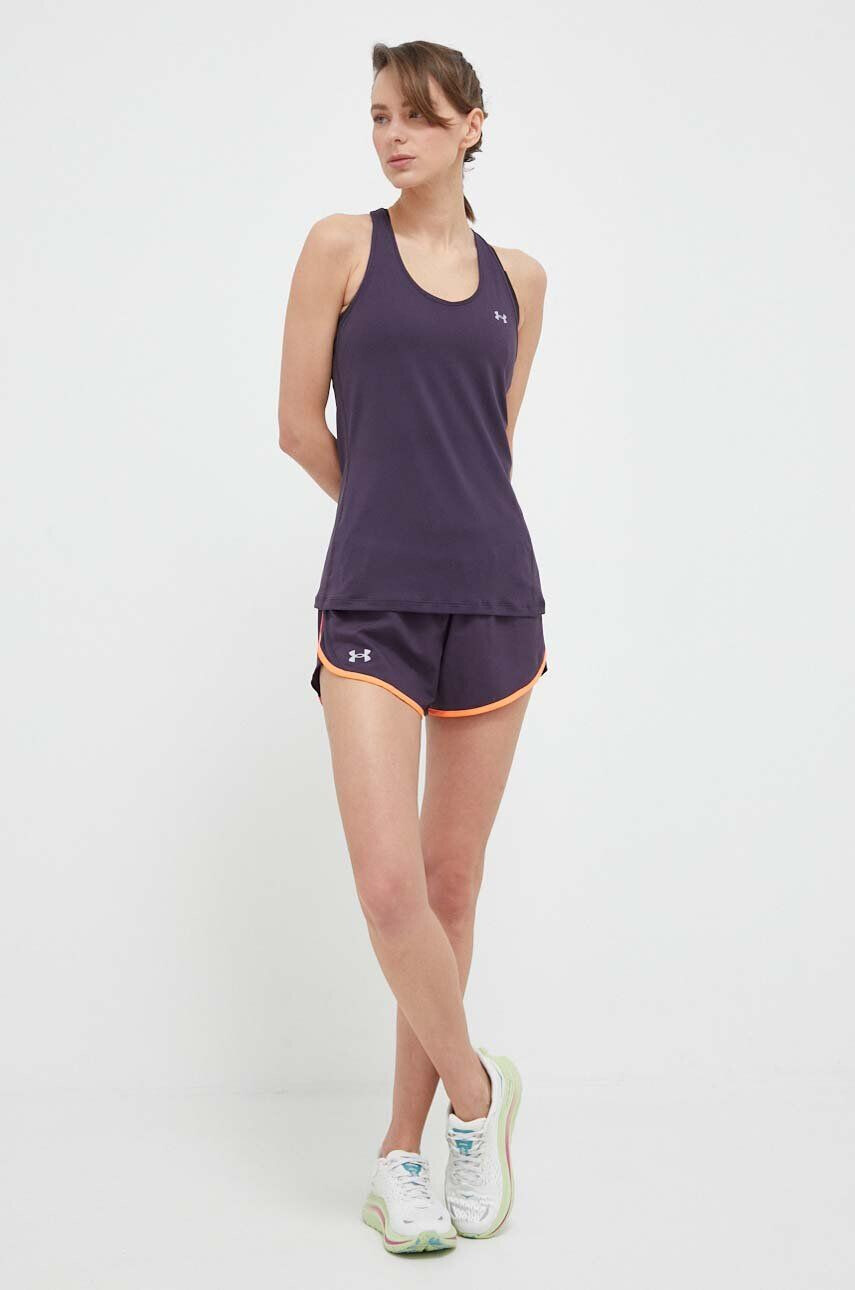 Under Armour top de antrenament culoarea violet - Pled.ro