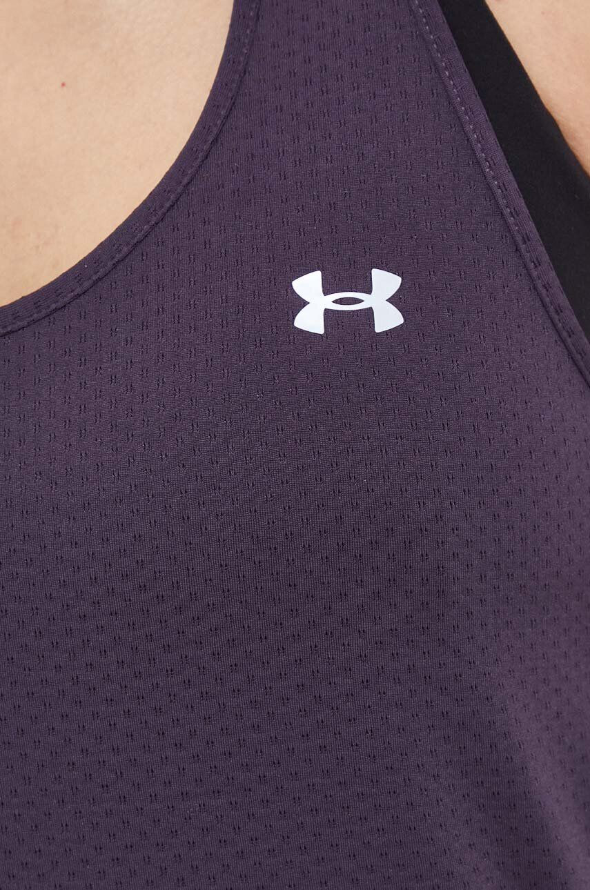 Under Armour top de antrenament culoarea violet - Pled.ro