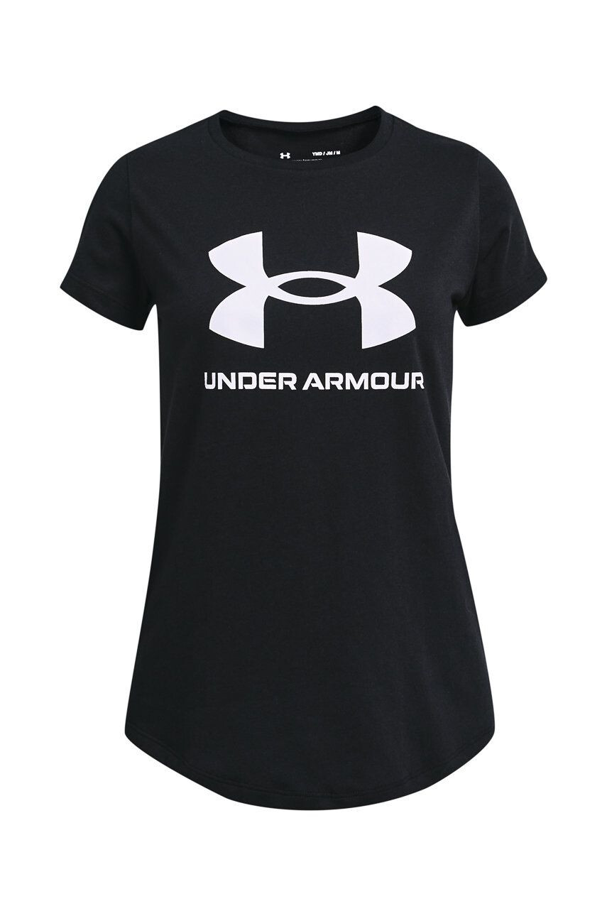 Under Armour tricou copii 1361182 culoarea negru - Pled.ro