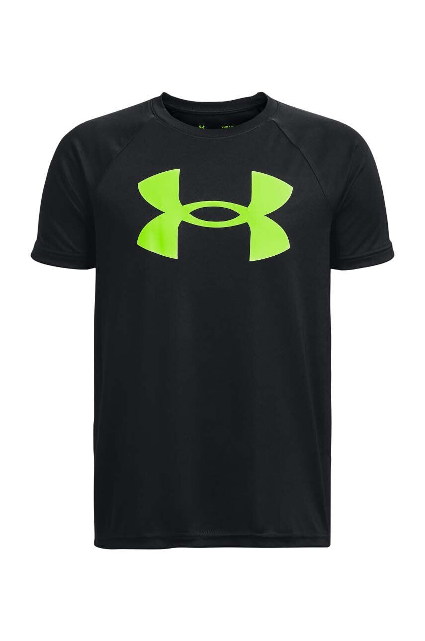 Under Armour tricou copii culoarea negru cu imprimeu - Pled.ro