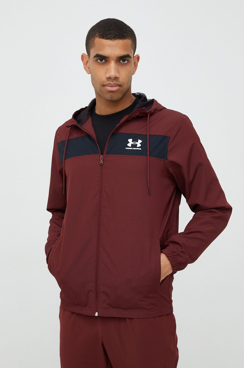 Under Armour windbreaker culoarea maro de tranzitie - Pled.ro