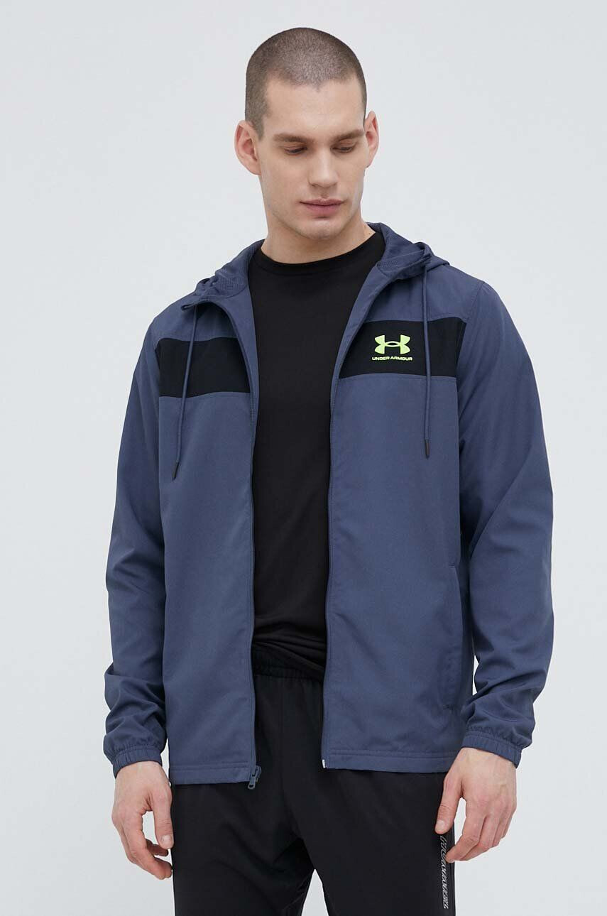 Under Armour windbreaker culoarea albastru marin de tranzitie - Pled.ro