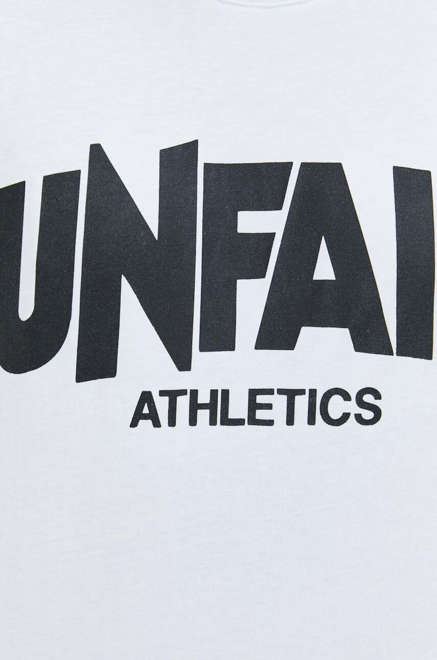 Unfair Athletics tricou din bumbac culoarea alb cu imprimeu - Pled.ro