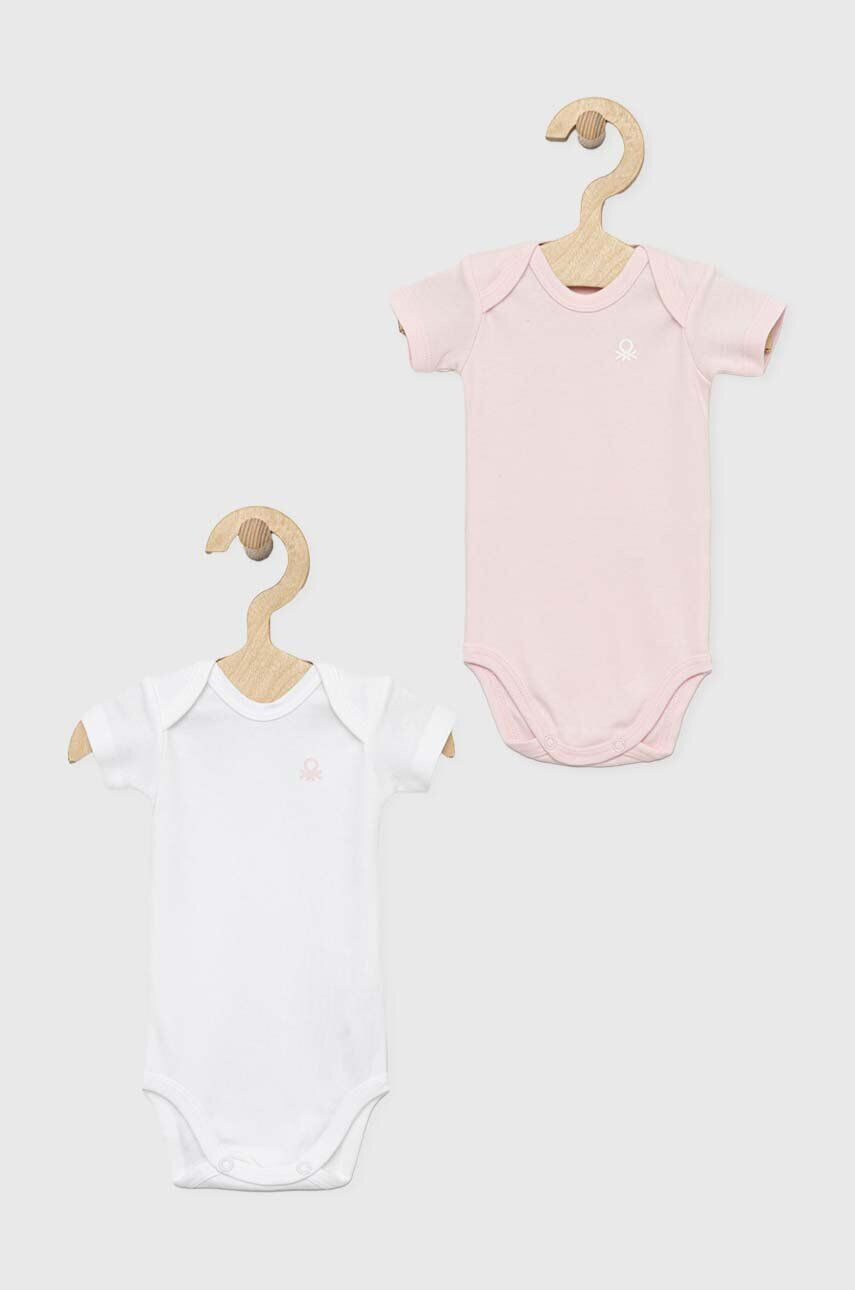 United Colors of Benetton body din bumbac pentru bebelusi 2-pack - Pled.ro