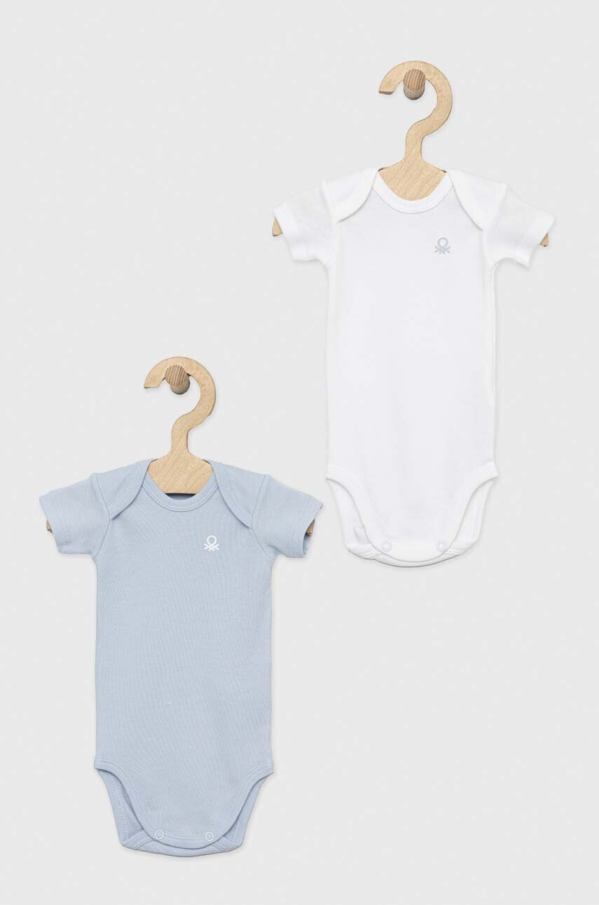 United Colors of Benetton body din bumbac pentru bebelusi 2-pack - Pled.ro