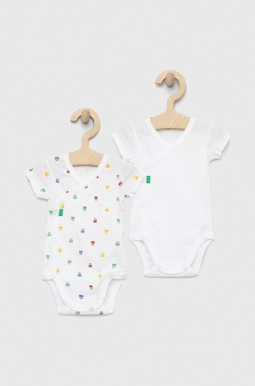 United Colors of Benetton body din bumbac pentru bebelusi 2-pack - Pled.ro