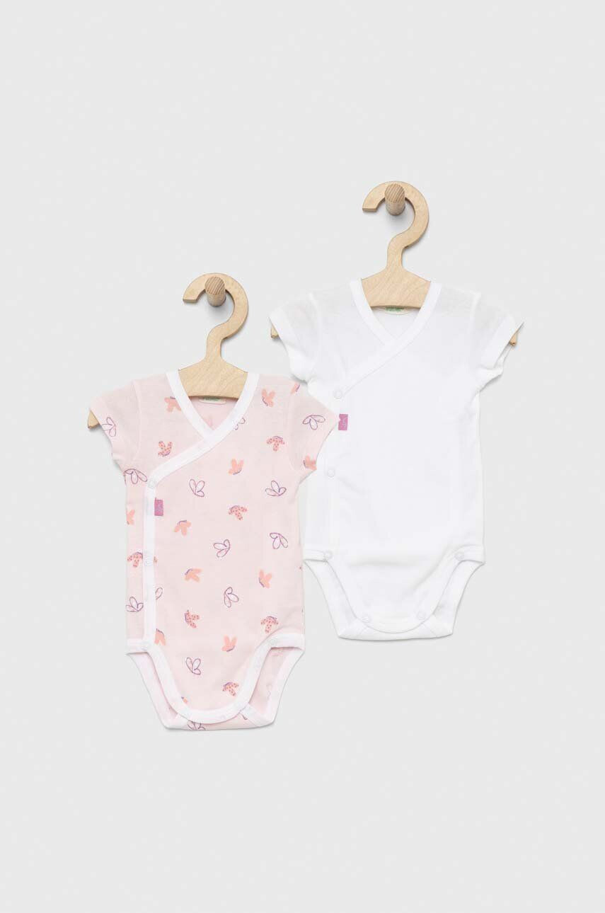 United Colors of Benetton body din bumbac pentru bebelusi 2-pack - Pled.ro