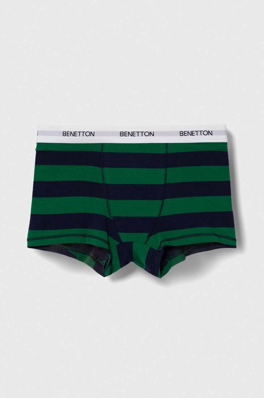 United Colors of Benetton boxeri copii 2-pack culoarea verde - Pled.ro