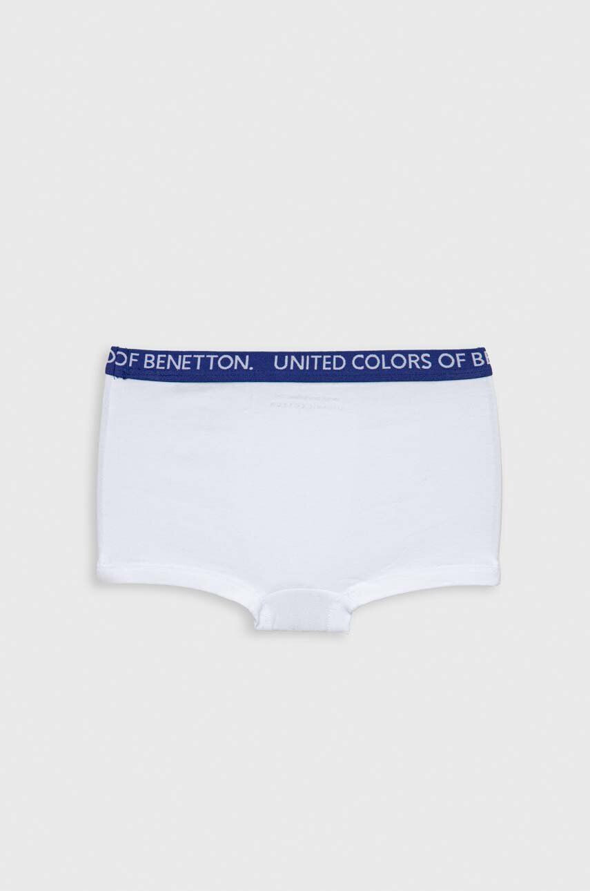 United Colors of Benetton boxeri copii 2-pack culoarea alb - Pled.ro