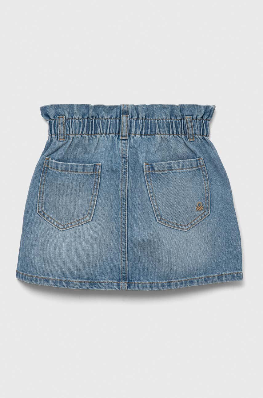 United Colors of Benetton fusta denim pentru copii mini drept - Pled.ro