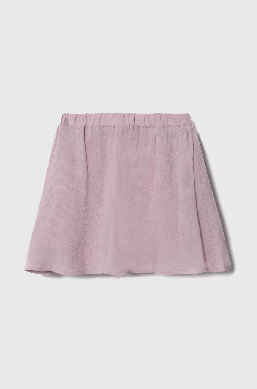 United Colors of Benetton fusta fete culoarea violet mini evazati - Pled.ro