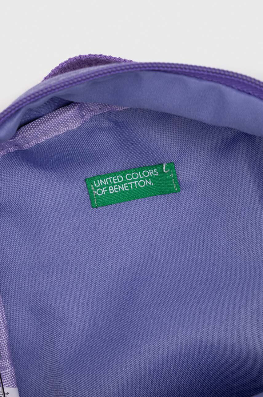 United Colors of Benetton ghiozdan copii culoarea violet mic cu imprimeu - Pled.ro