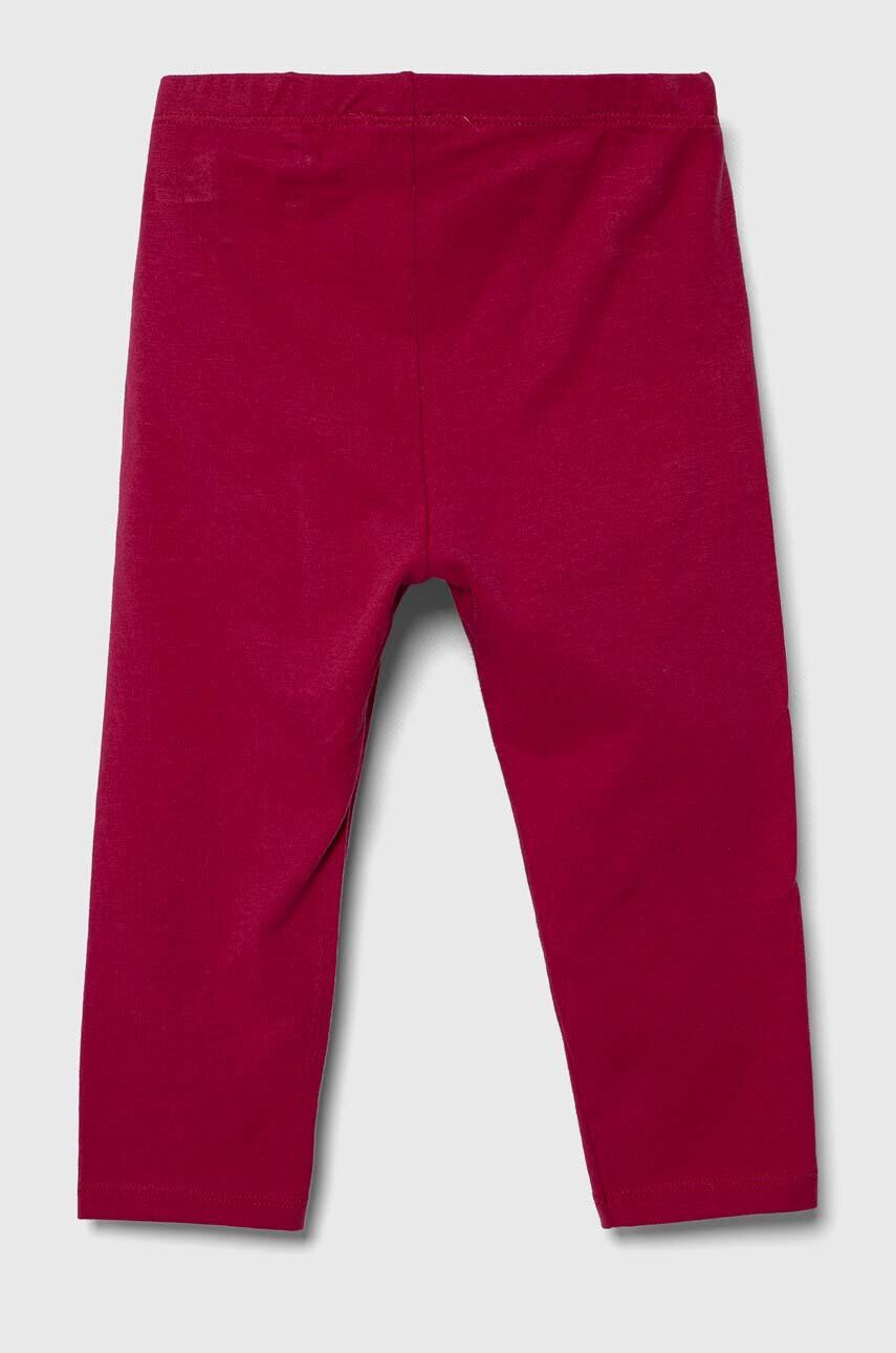 United Colors of Benetton leggins copii culoarea roz neted - Pled.ro