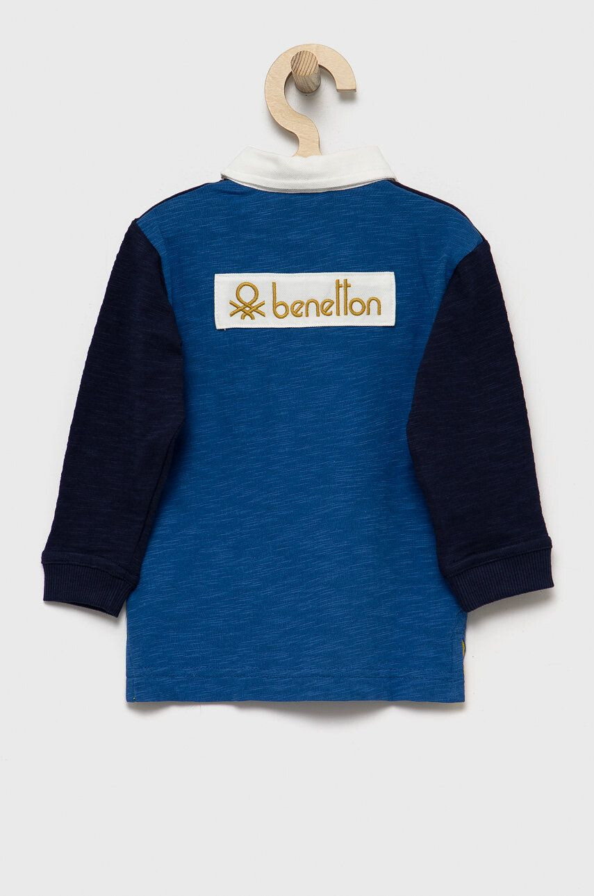 United Colors of Benetton longsleeve din bumbac pentru copii - Pled.ro