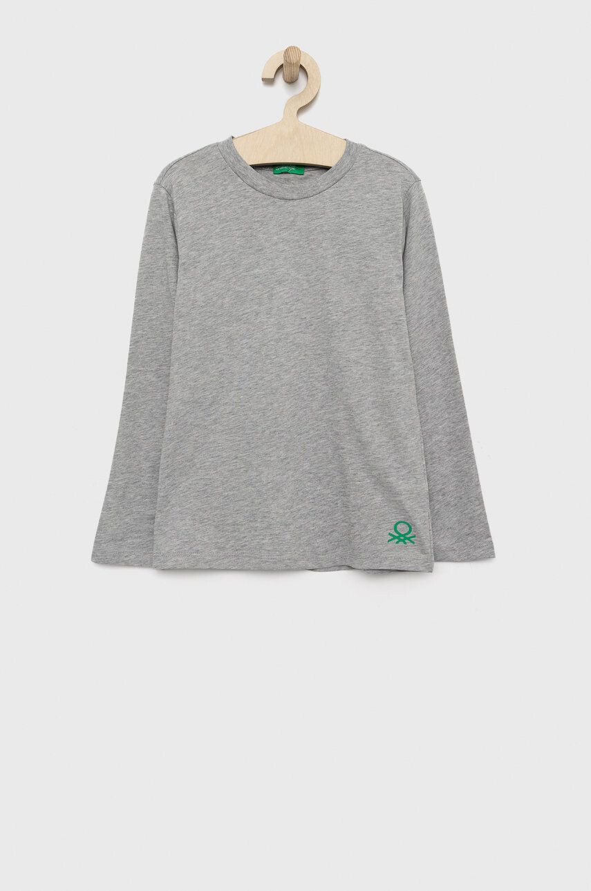 United Colors of Benetton longsleeve din bumbac pentru copii - Pled.ro