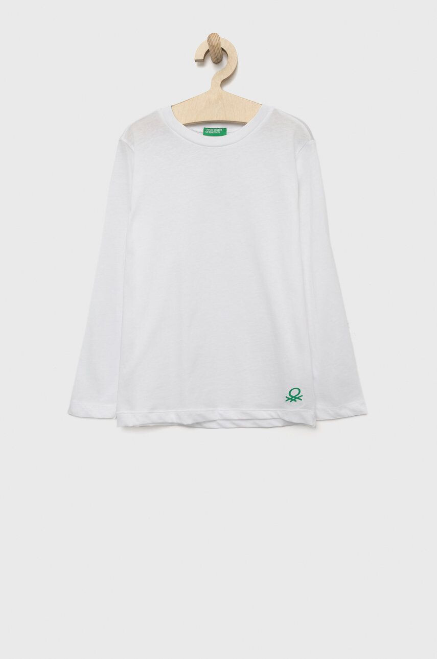 United Colors of Benetton longsleeve din bumbac pentru copii - Pled.ro