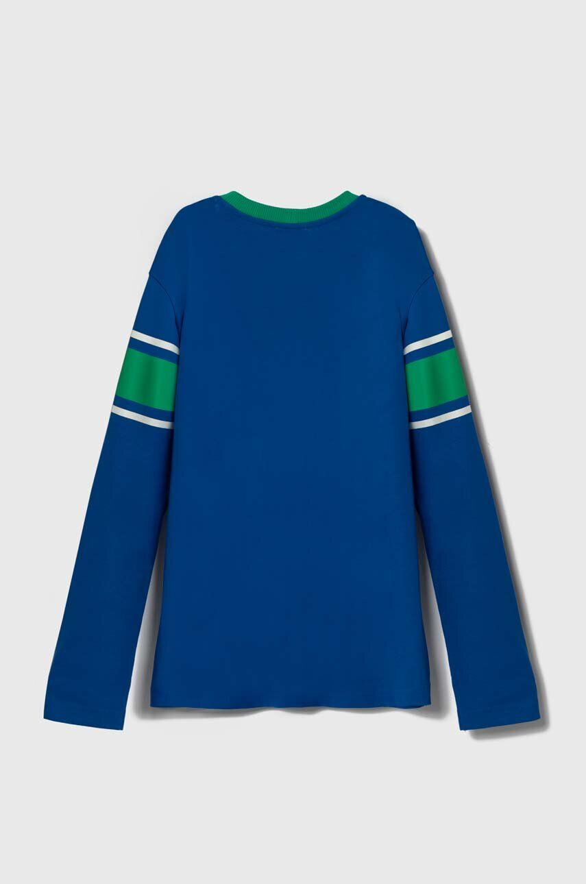 United Colors of Benetton longsleeve din bumbac pentru copii cu imprimeu - Pled.ro