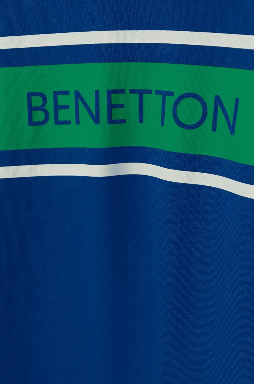 United Colors of Benetton longsleeve din bumbac pentru copii cu imprimeu - Pled.ro