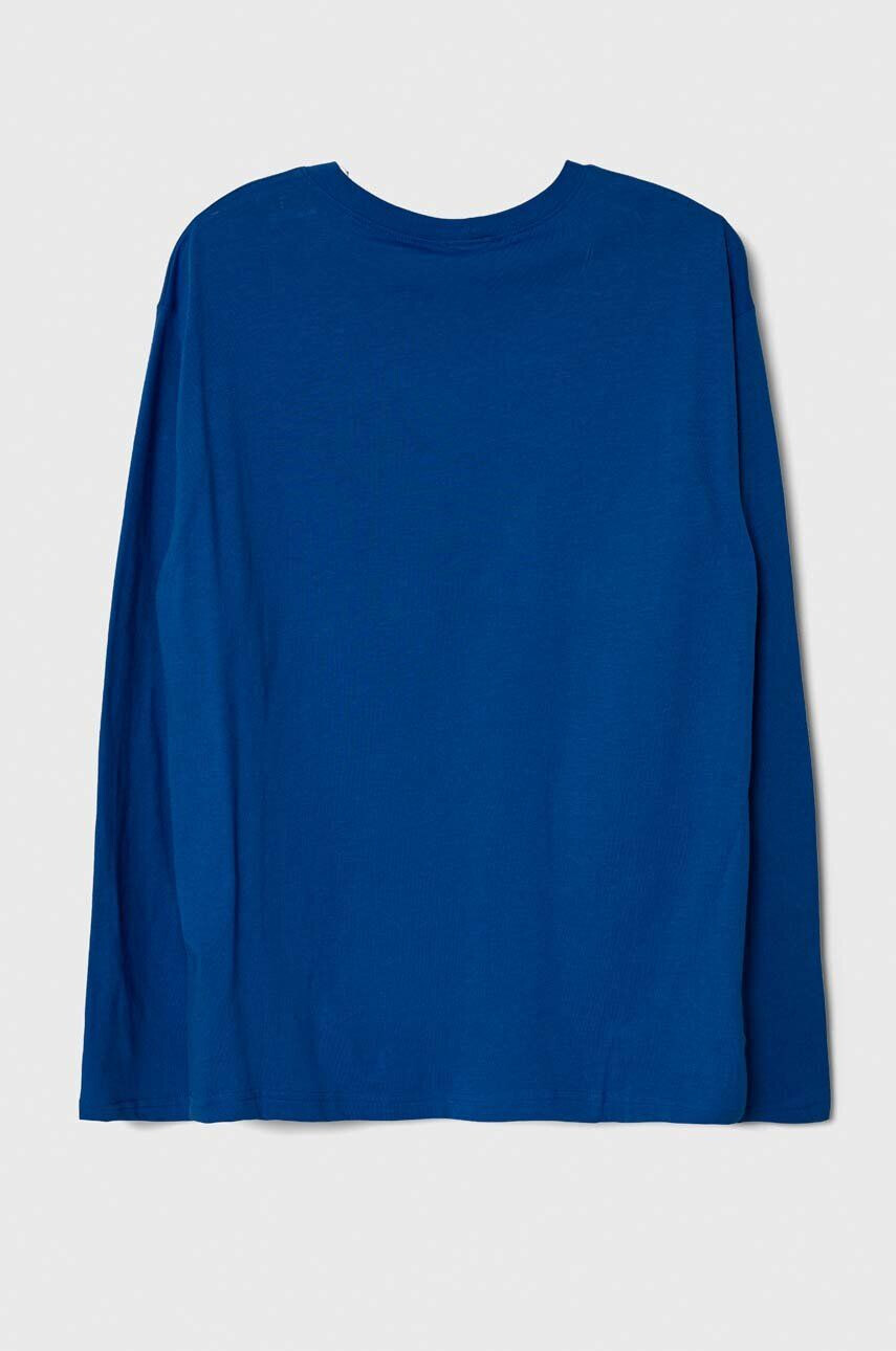 United Colors of Benetton longsleeve din bumbac pentru copii cu imprimeu - Pled.ro