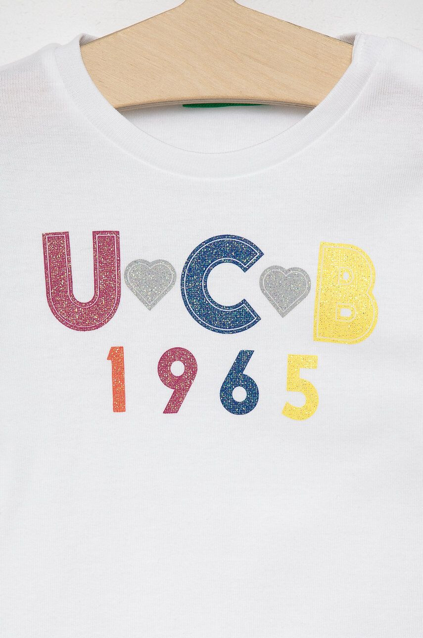 United Colors of Benetton longsleeve din bumbac pentru copii - Pled.ro