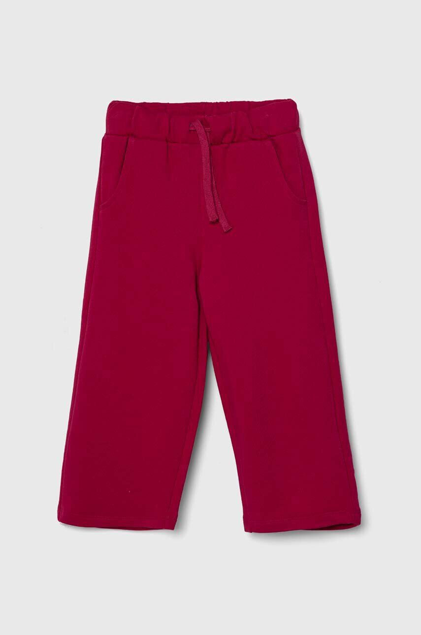 United Colors of Benetton pantaloni culoarea roz neted - Pled.ro