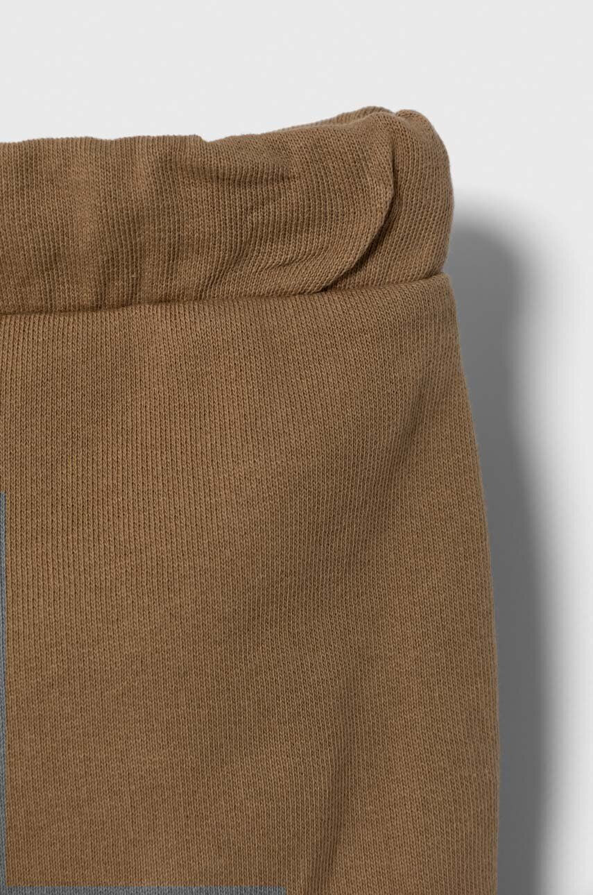 United Colors of Benetton pantaloni culoarea maro neted - Pled.ro