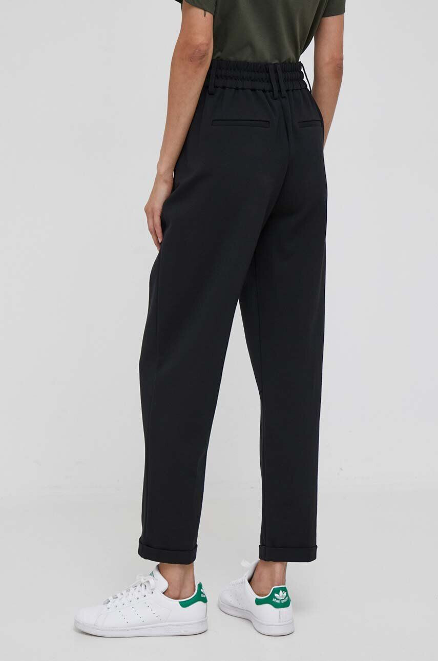 United Colors of Benetton pantaloni femei culoarea negru mulata high waist - Pled.ro