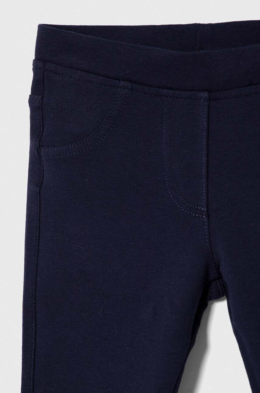 United Colors of Benetton pantaloni copii culoarea albastru marin neted - Pled.ro