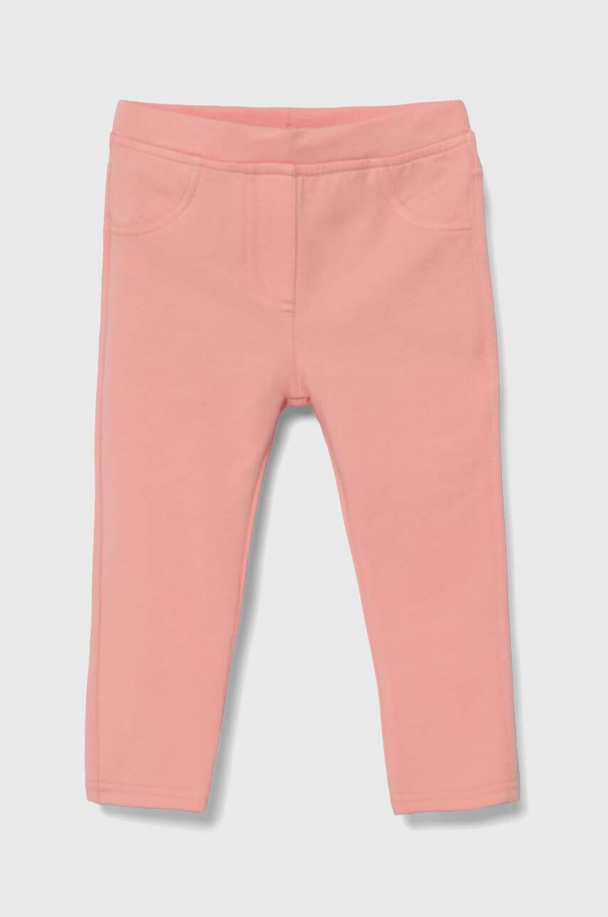 United Colors of Benetton pantaloni copii culoarea roz neted - Pled.ro