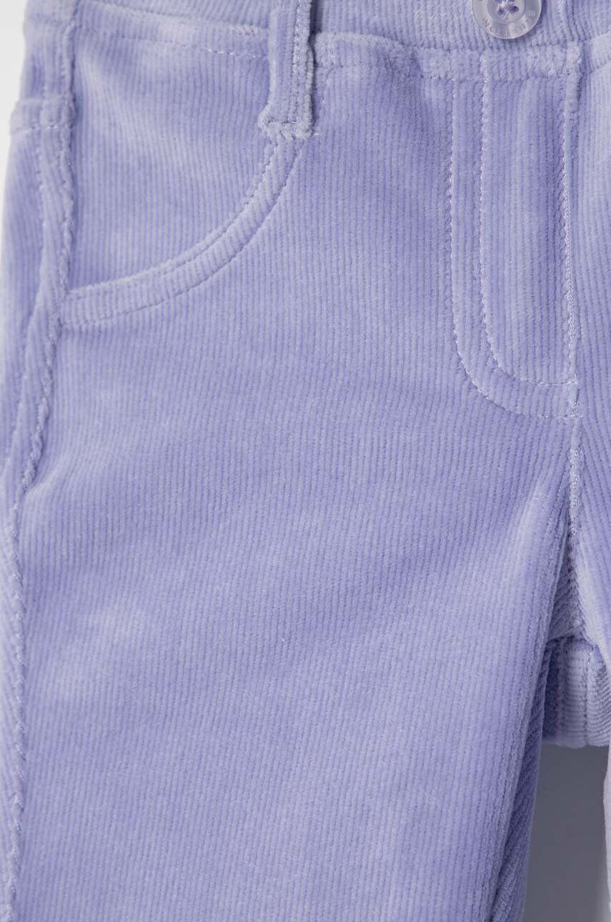 United Colors of Benetton pantaloni copii culoarea violet neted - Pled.ro