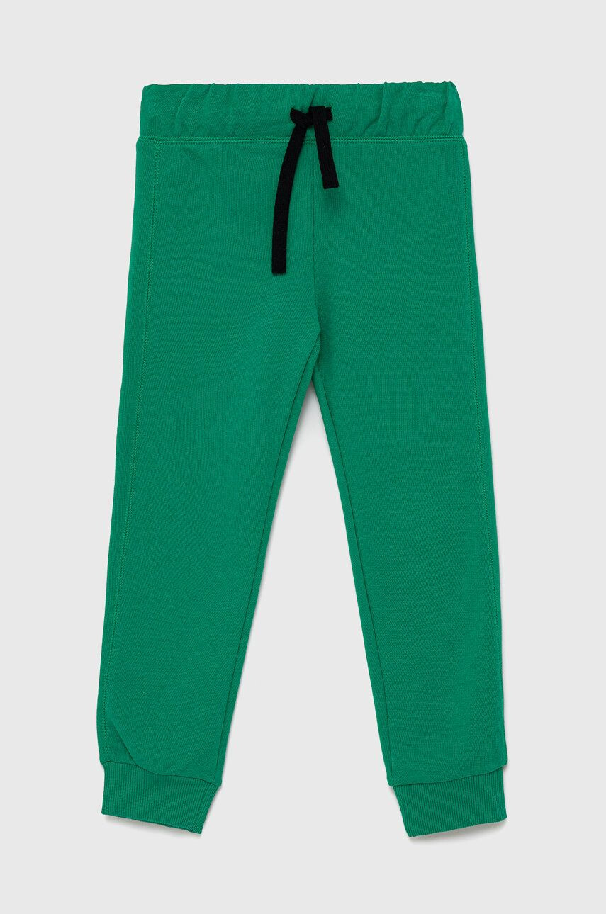 United Colors of Benetton pantaloni copii culoarea gri neted - Pled.ro