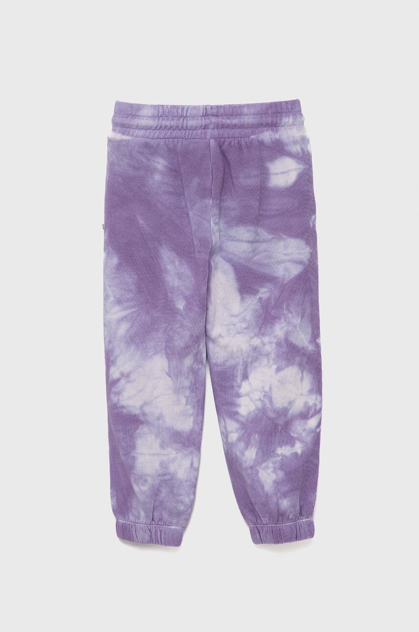 United Colors of Benetton pantaloni de bumbac pentru copii culoarea violet modelator - Pled.ro