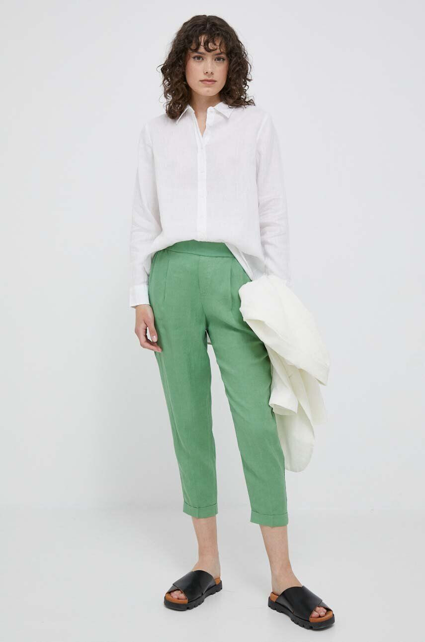 United Colors of Benetton pantaloni din in - Pled.ro