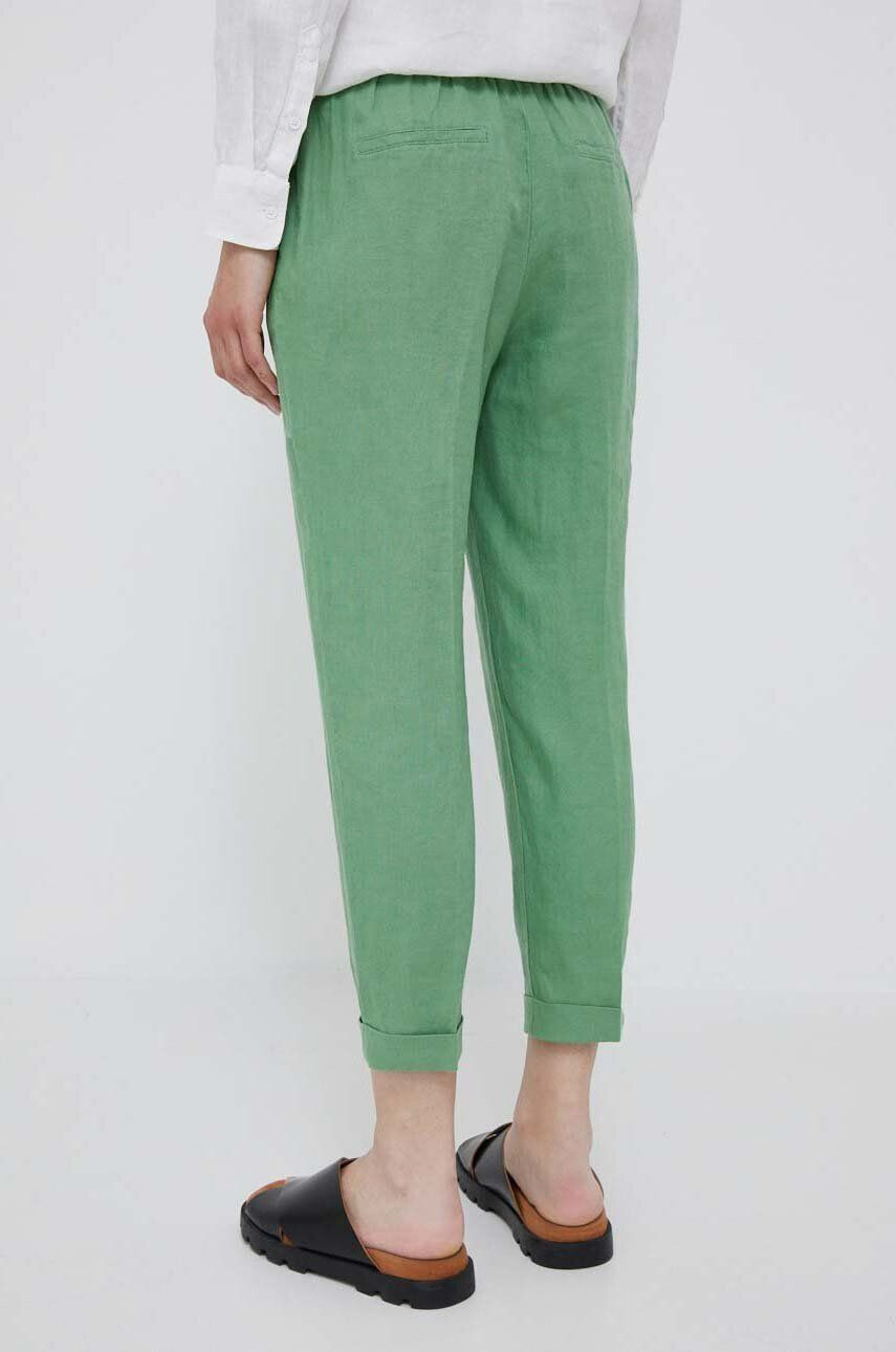 United Colors of Benetton pantaloni din in - Pled.ro