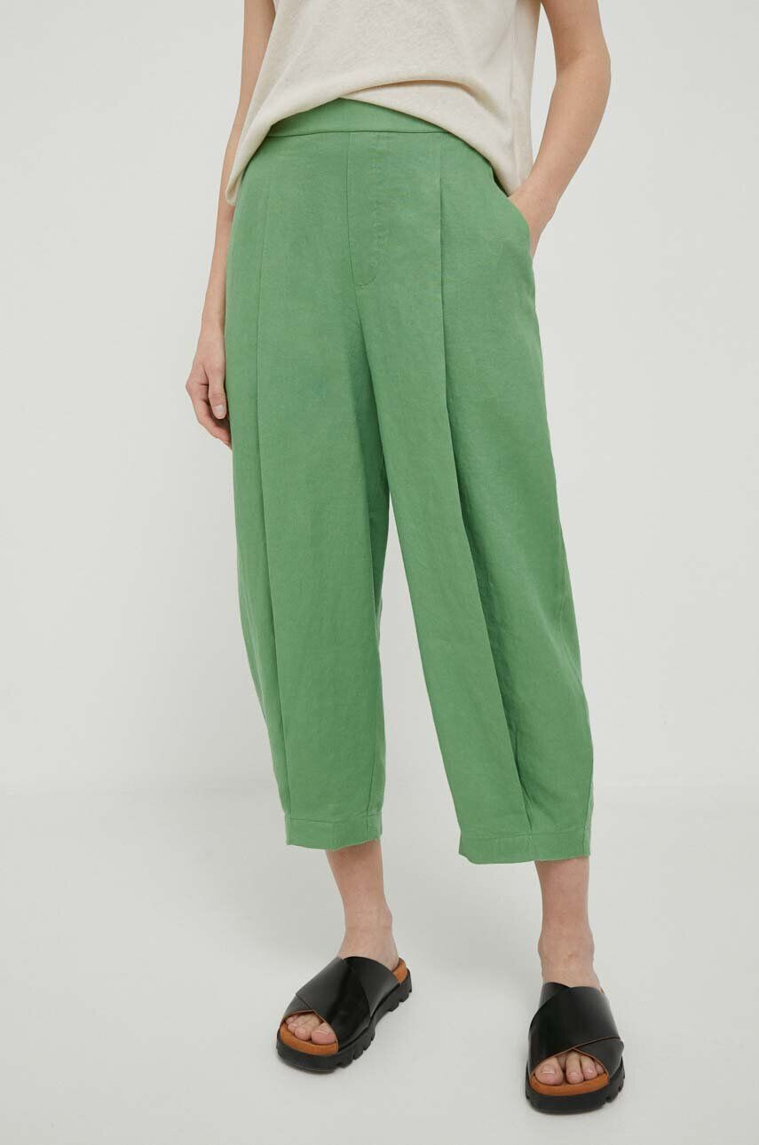 United Colors of Benetton pantaloni din in - Pled.ro