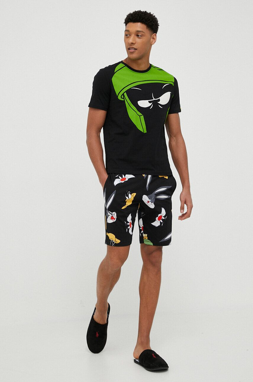 United Colors of Benetton pantaloni scurți de pijama din bumbac x Looney Tunes - Pled.ro