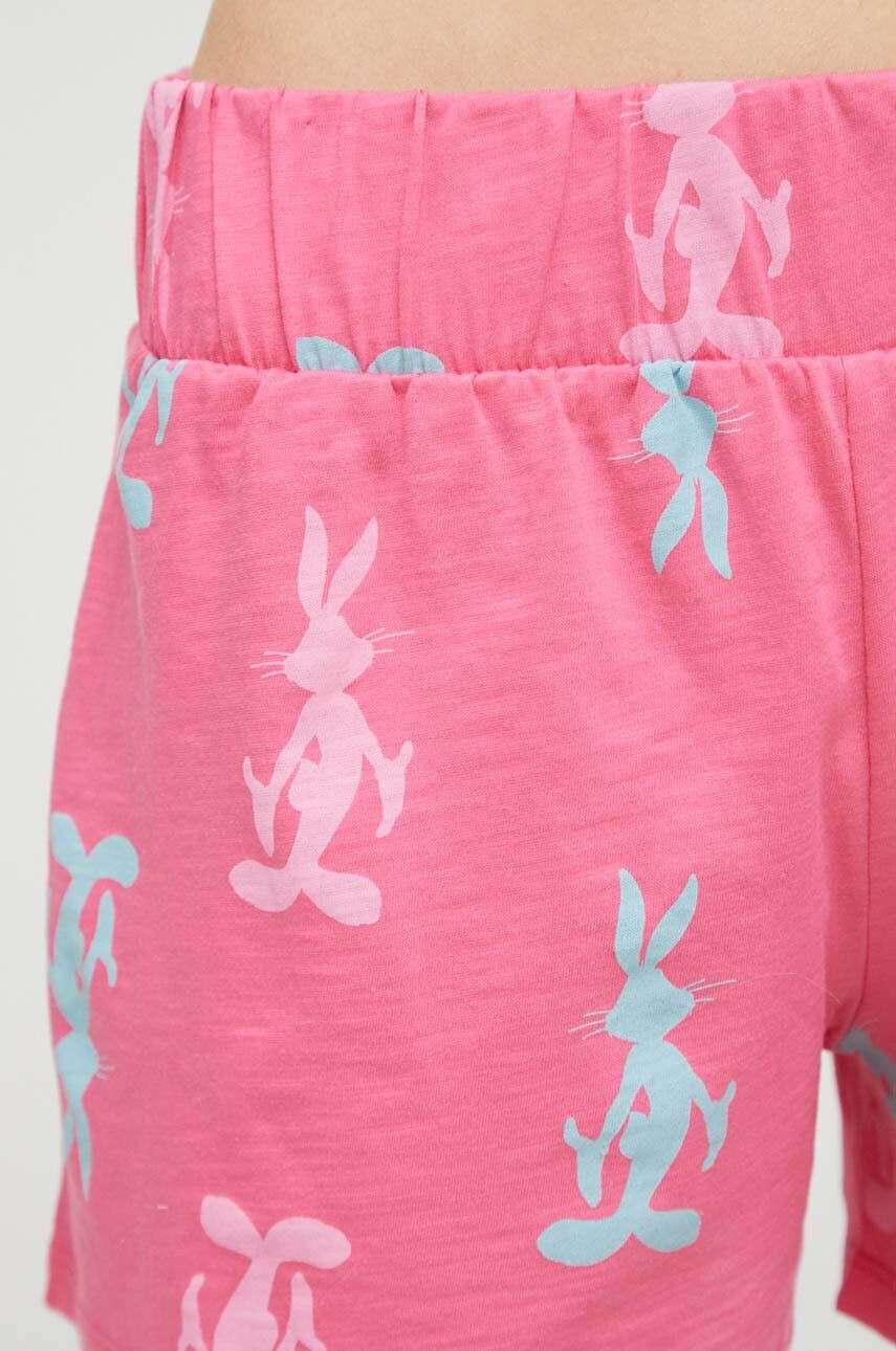 United Colors of Benetton pantaloni scurți de pijama din bumbac x Looney Tunes - Pled.ro