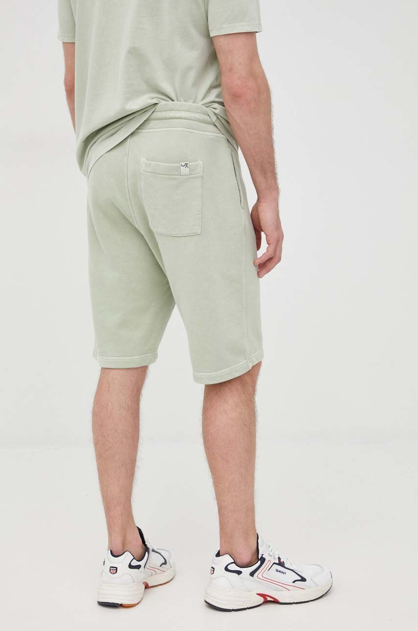 United Colors of Benetton pantaloni scurti din bumbac barbati culoarea verde - Pled.ro