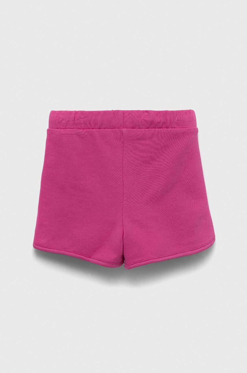 United Colors of Benetton pantaloni scurți din bumbac pentru copii culoarea portocaliu neted talie reglabila - Pled.ro