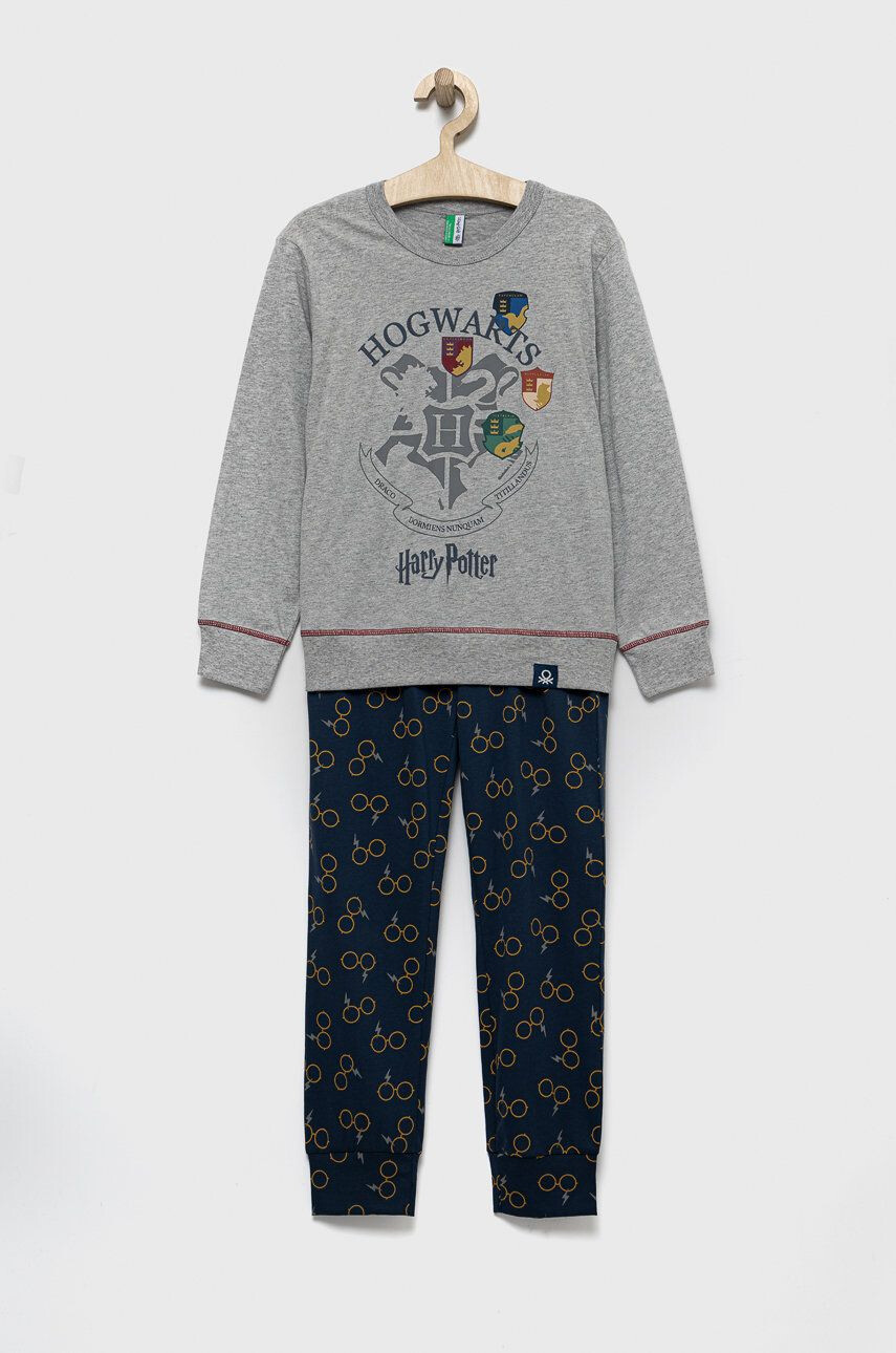 United Colors of Benetton pijamale de bumbac pentru copii - Pled.ro