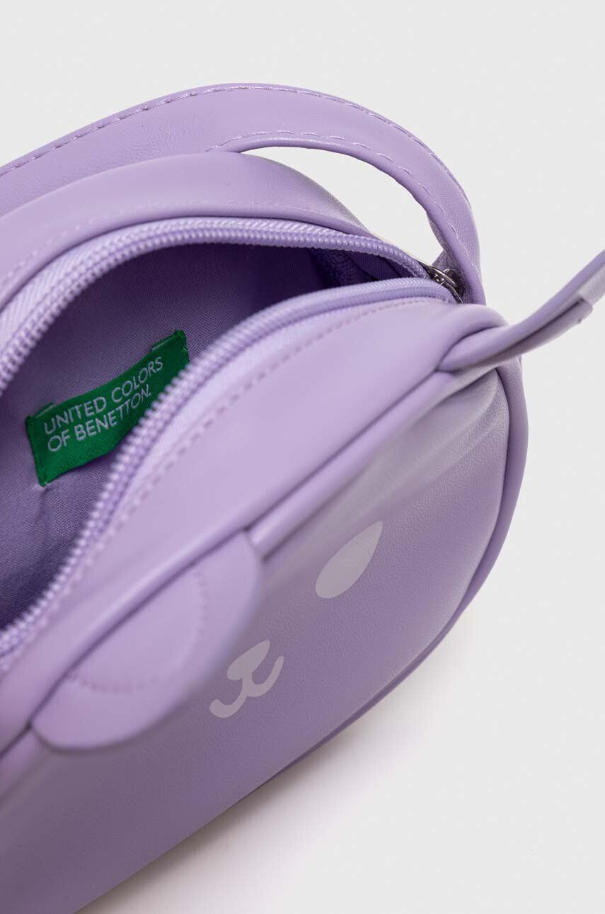 United Colors of Benetton poseta fete culoarea violet - Pled.ro