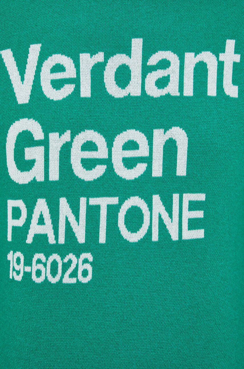 United Colors of Benetton pulover din amestec de lana barbati culoarea verde - Pled.ro