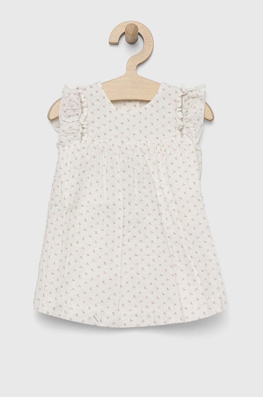 United Colors of Benetton rochie bebe culoarea bej mini evazati - Pled.ro