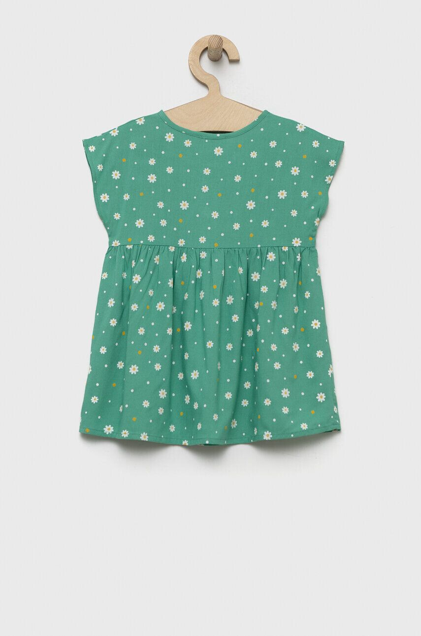 United Colors of Benetton rochie fete culoarea verde mini evazati - Pled.ro