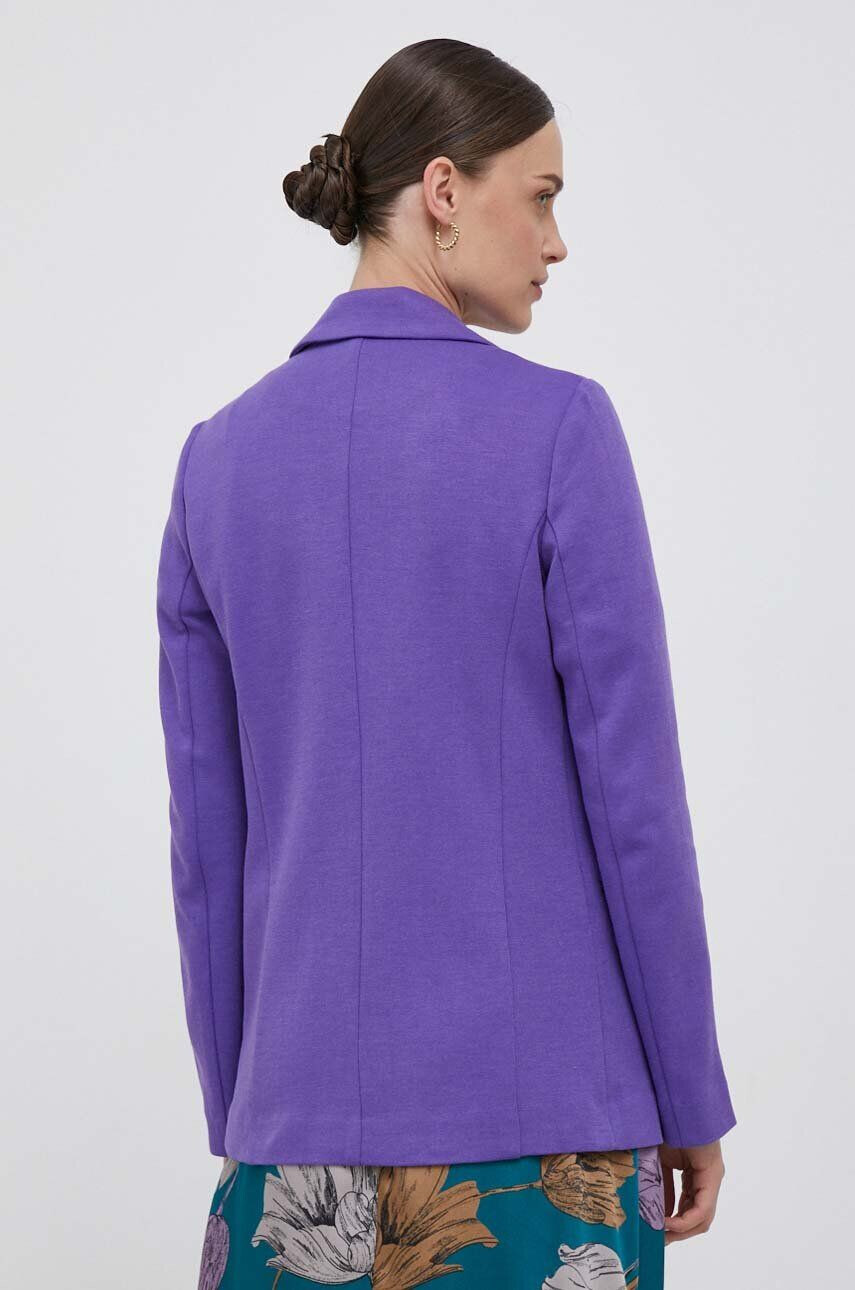 United Colors of Benetton sacou culoarea violet un singur rand de nasturi neted - Pled.ro