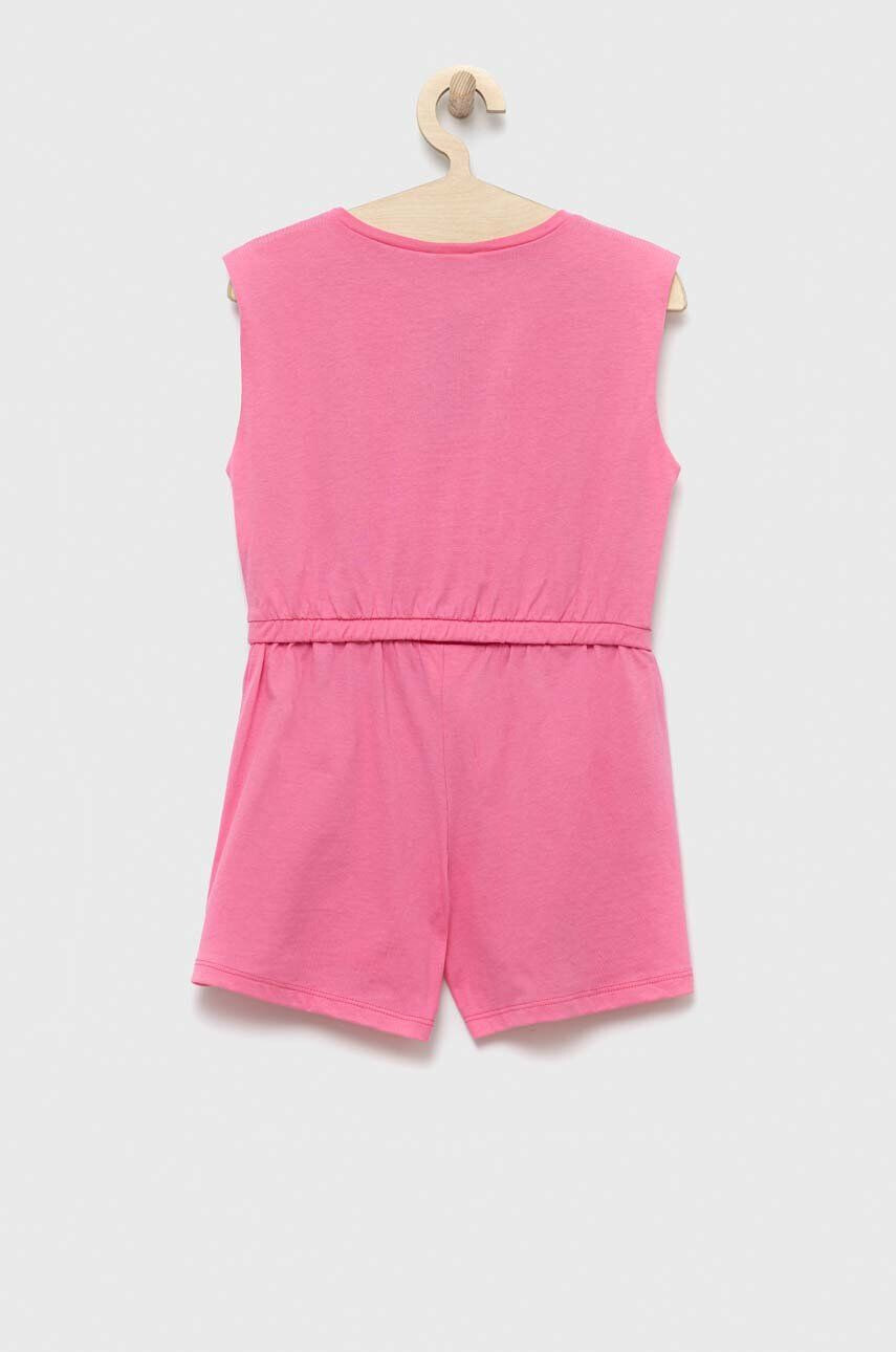 United Colors of Benetton set de bumbac pentru copii culoarea roz - Pled.ro